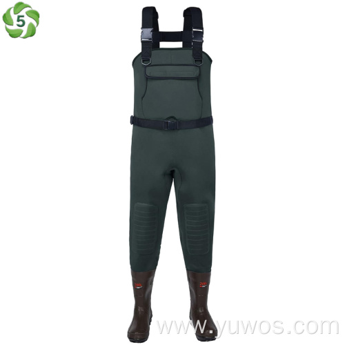 Neoprene Fishing Chest Waders for Men with Boots